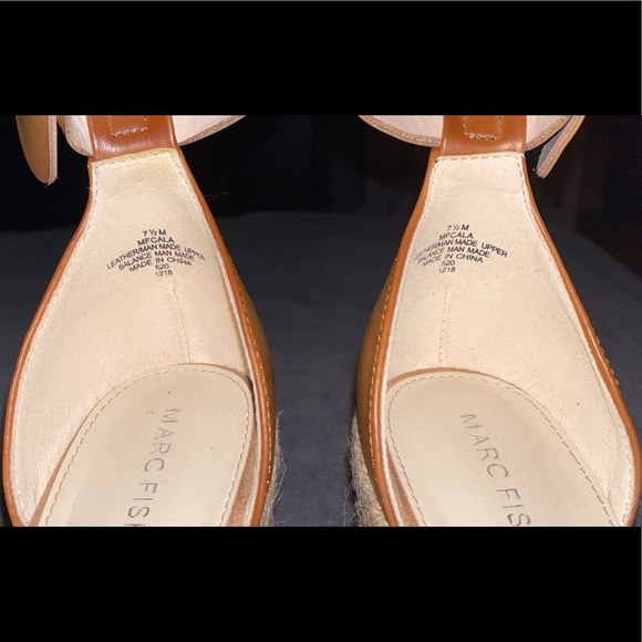 marc fisher cala espadrille platform sandals SZ 7 - Picture 6 of 7